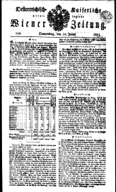 Wiener Zeitung 18310714 Seite: 1