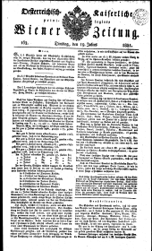 Wiener Zeitung 18310719 Seite: 1