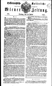 Wiener Zeitung 18310722 Seite: 1