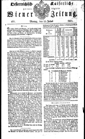 Wiener Zeitung 18310725 Seite: 1