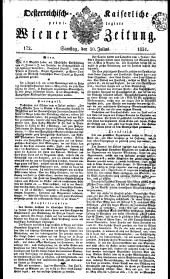 Wiener Zeitung 18310730 Seite: 1