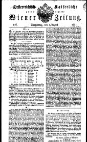 Wiener Zeitung 18310804 Seite: 1