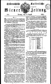 Wiener Zeitung 18310812 Seite: 1