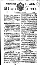 Wiener Zeitung 18310905 Seite: 1