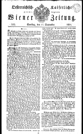 Wiener Zeitung 18310917 Seite: 1