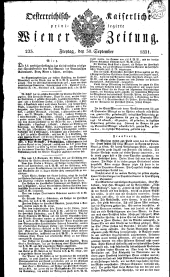 Wiener Zeitung 18310930 Seite: 1