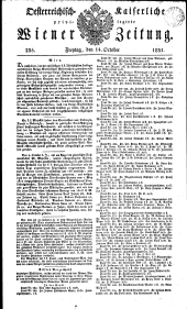 Wiener Zeitung 18311014 Seite: 1
