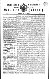 Wiener Zeitung 18320121 Seite: 1