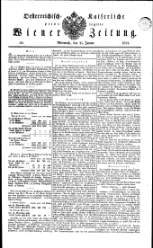 Wiener Zeitung 18320125 Seite: 1