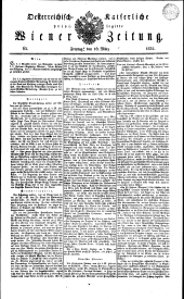 Wiener Zeitung 18320316 Seite: 1