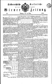 Wiener Zeitung 18320319 Seite: 1