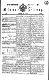 Wiener Zeitung 18320407 Seite: 1