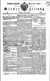 Wiener Zeitung 18320420 Seite: 1