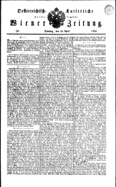 Wiener Zeitung 18320424 Seite: 1