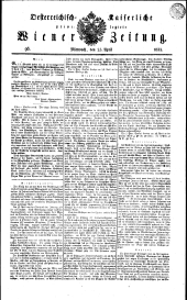 Wiener Zeitung 18320425 Seite: 1