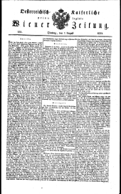 Wiener Zeitung 18320807 Seite: 1