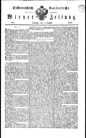 Wiener Zeitung 18320811 Seite: 1