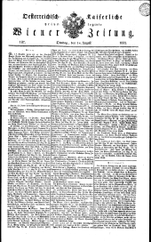 Wiener Zeitung 18320814 Seite: 1