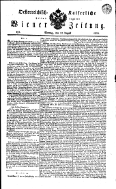 Wiener Zeitung 18320827 Seite: 1