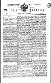 Wiener Zeitung 18320917 Seite: 1