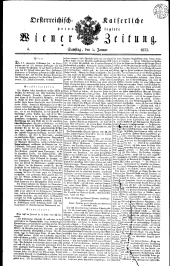 Wiener Zeitung 18330105 Seite: 1