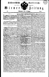 Wiener Zeitung 18330116 Seite: 1