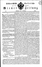 Wiener Zeitung 18330212 Seite: 1