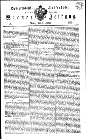 Wiener Zeitung 18330225 Seite: 1