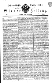 Wiener Zeitung 18330226 Seite: 1