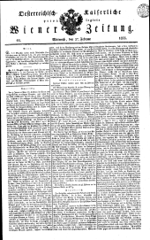 Wiener Zeitung 18330227 Seite: 1