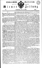 Wiener Zeitung 18330321 Seite: 1