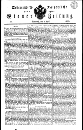 Wiener Zeitung 18330403 Seite: 1