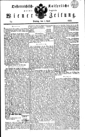 Wiener Zeitung 18330405 Seite: 1