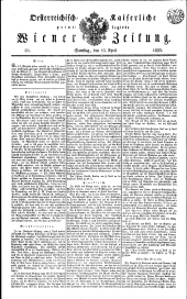 Wiener Zeitung 18330413 Seite: 1