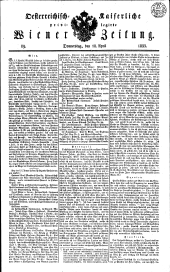 Wiener Zeitung 18330418 Seite: 1