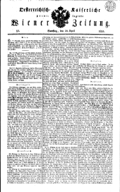 Wiener Zeitung 18330420 Seite: 1