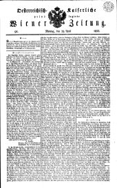 Wiener Zeitung 18330429 Seite: 1