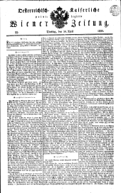 Wiener Zeitung 18330430 Seite: 1