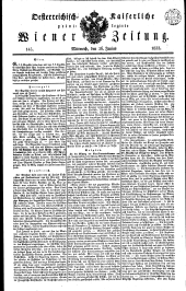 Wiener Zeitung 18330626 Seite: 1