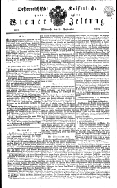 Wiener Zeitung 18330925 Seite: 1