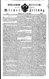 Wiener Zeitung 18330927 Seite: 1