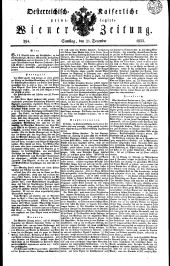 Wiener Zeitung 18331221 Seite: 1