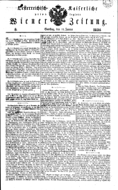 Wiener Zeitung 18340111 Seite: 1