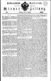 Wiener Zeitung 18340120 Seite: 1