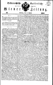 Wiener Zeitung 18340121 Seite: 1