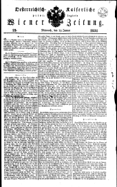 Wiener Zeitung 18340129 Seite: 1