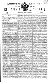 Wiener Zeitung 18340130 Seite: 1