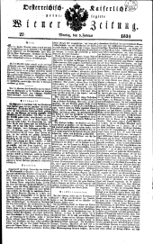 Wiener Zeitung 18340203 Seite: 1