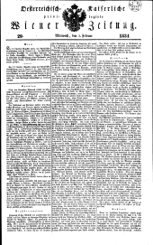 Wiener Zeitung 18340205 Seite: 1