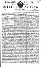 Wiener Zeitung 18340207 Seite: 1